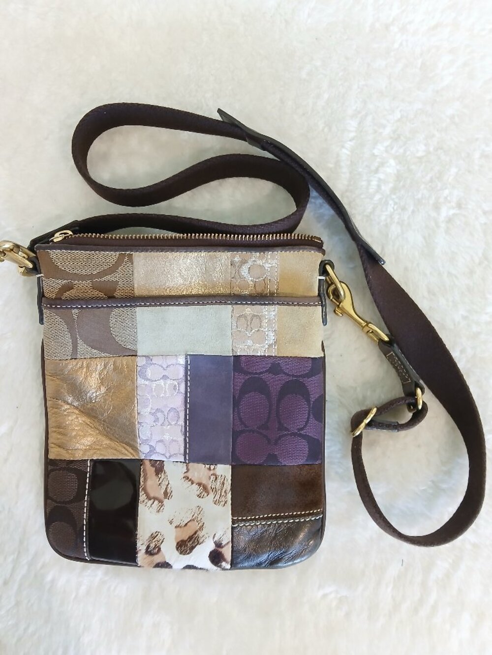 Coach Y2K Patchwork Swingback Crossbody Bag